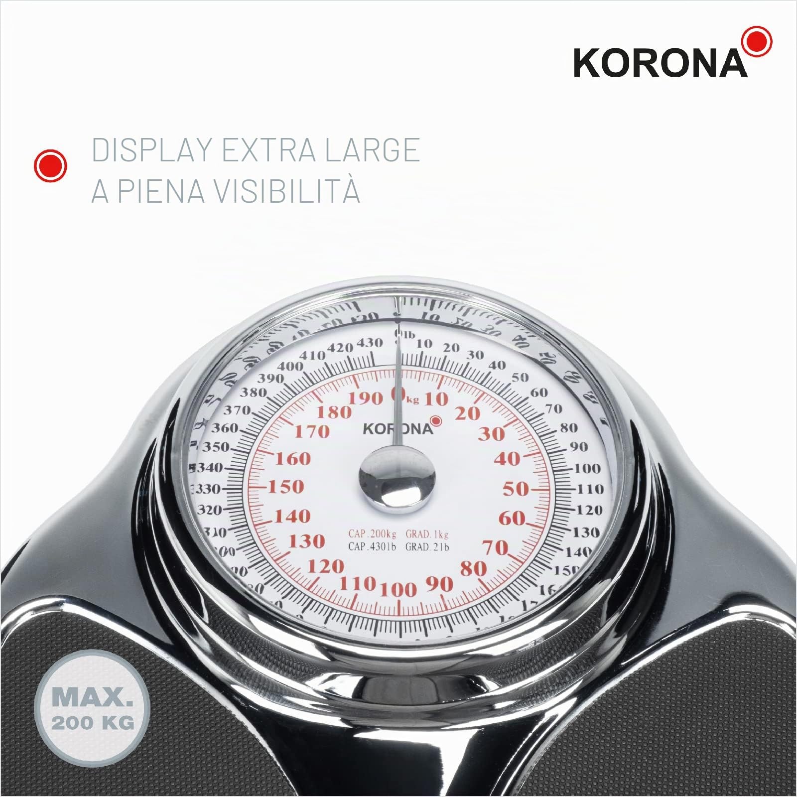 Korona Theo 7776 bilancia pesapersone meccanica 200 kg