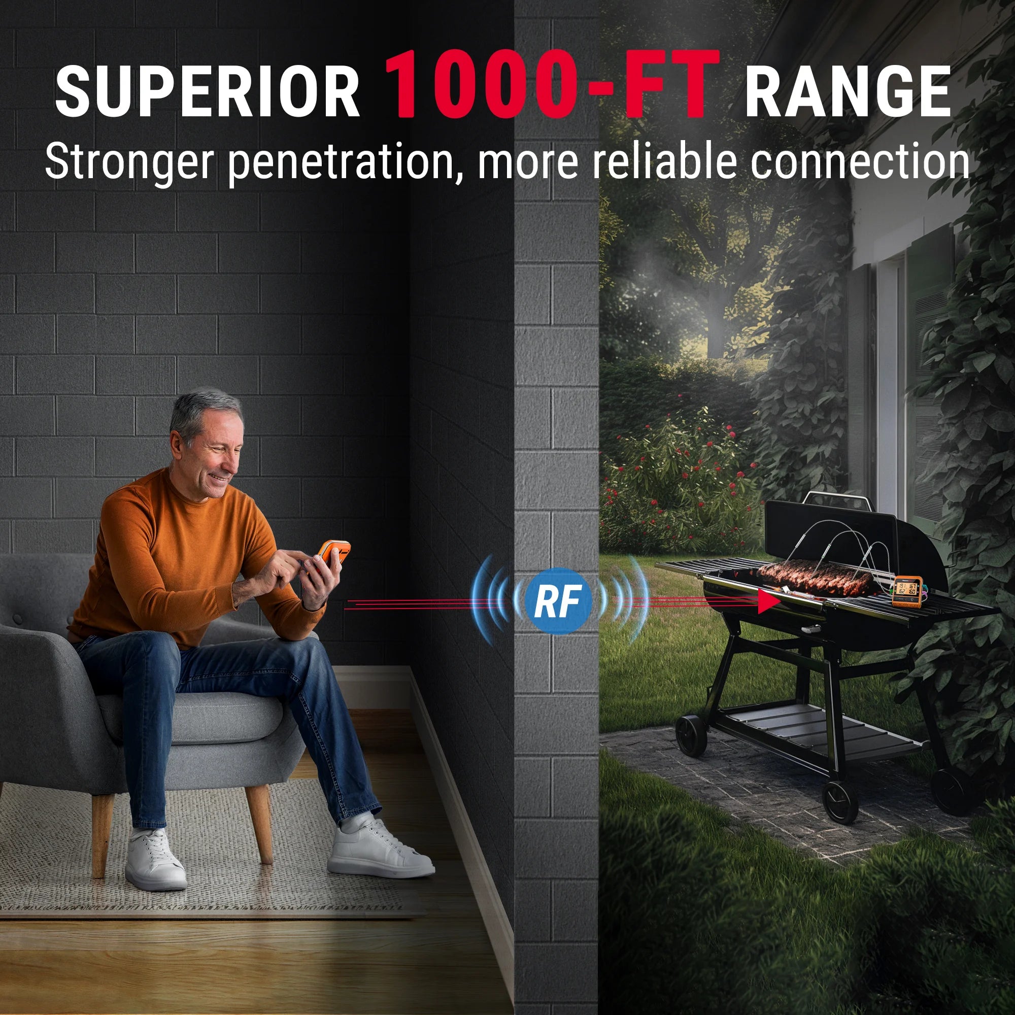 TempPro TempSync PLUS TP829B termometro carne 4 sonde