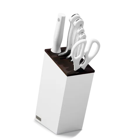 Wusthof Classic set coltelli ceppo 7 pezzi bianco