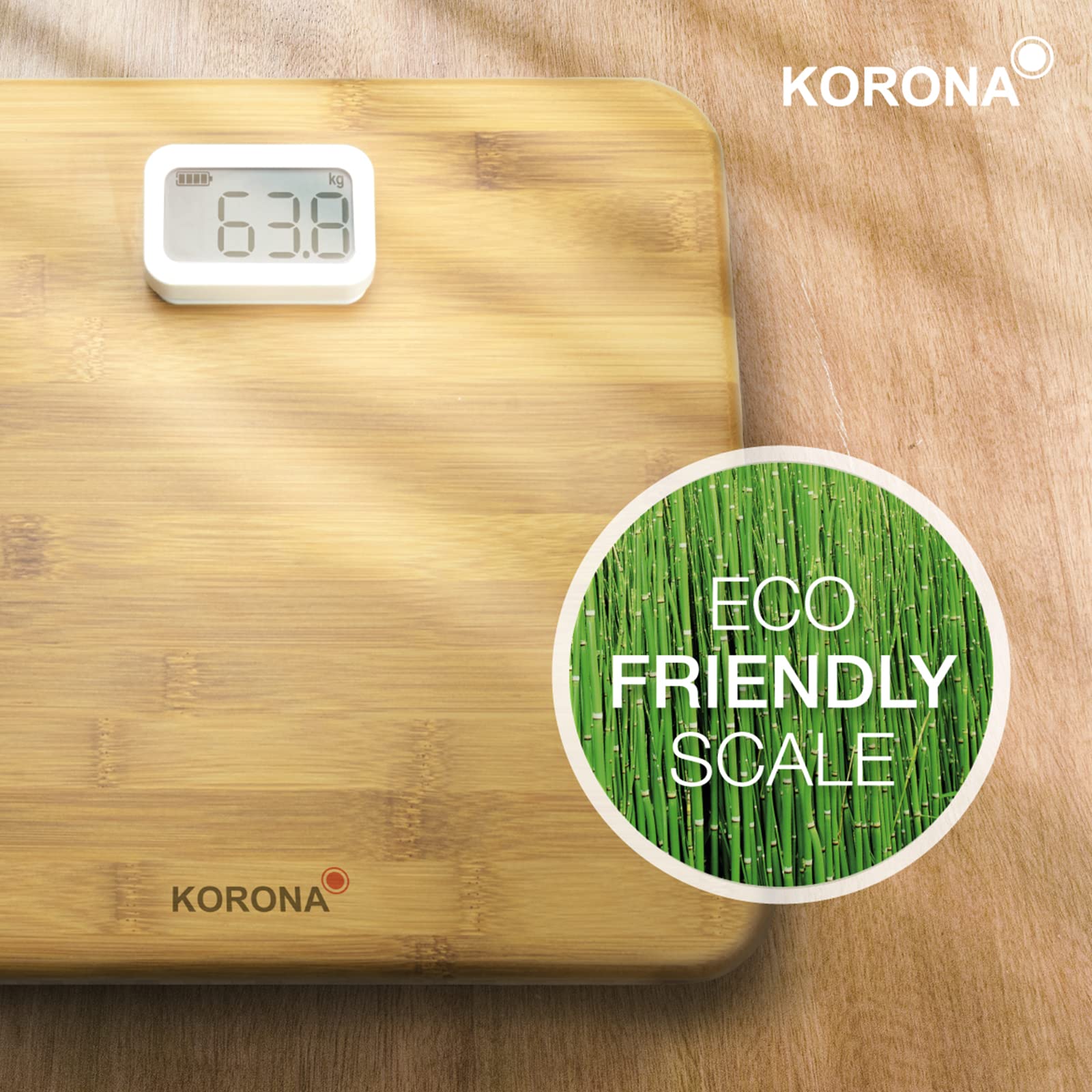 Korona Miriam 73161 bilancia pesapersone bambù 150 kg