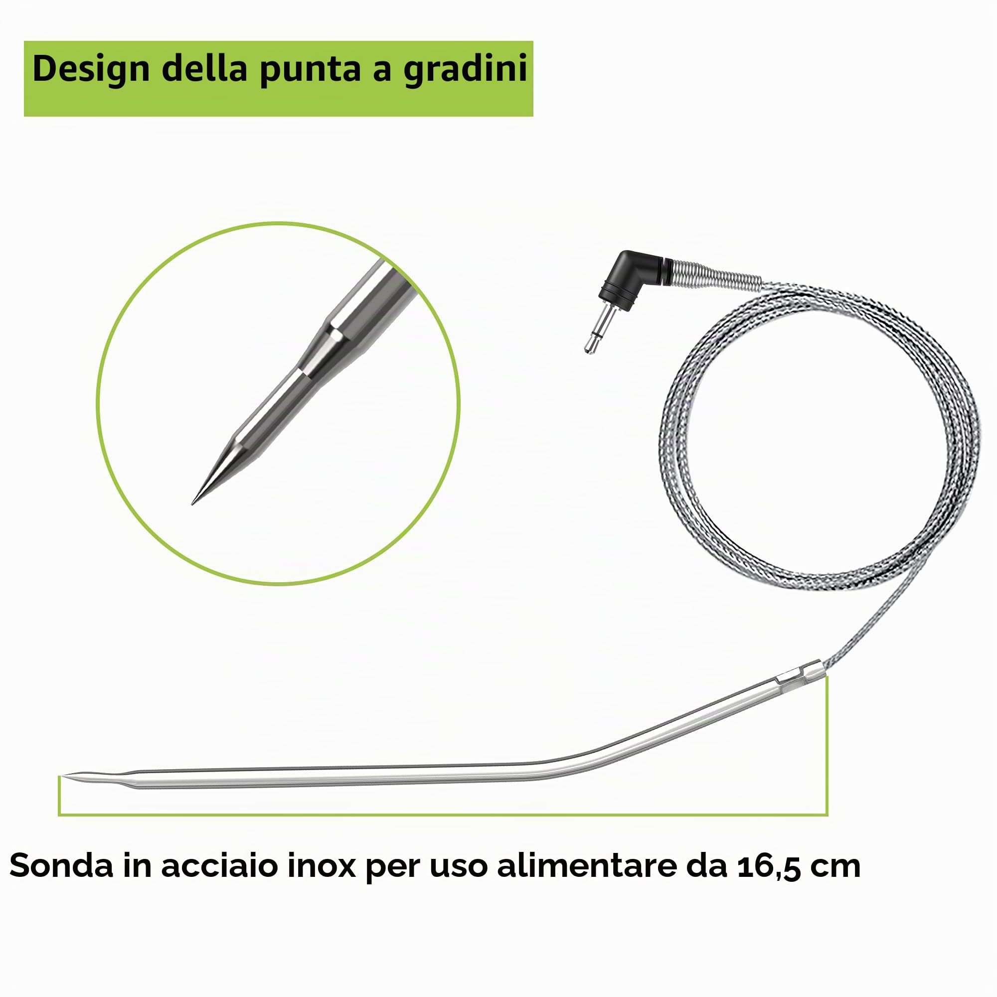 ThermoPro TPW01 sonda ricambio termometro carne 380°C