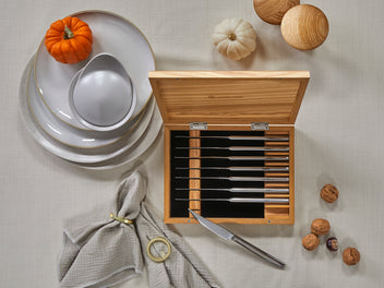 Wusthof Set 8 Coltelli Bistecca Mignon Cofanetto Ulivo