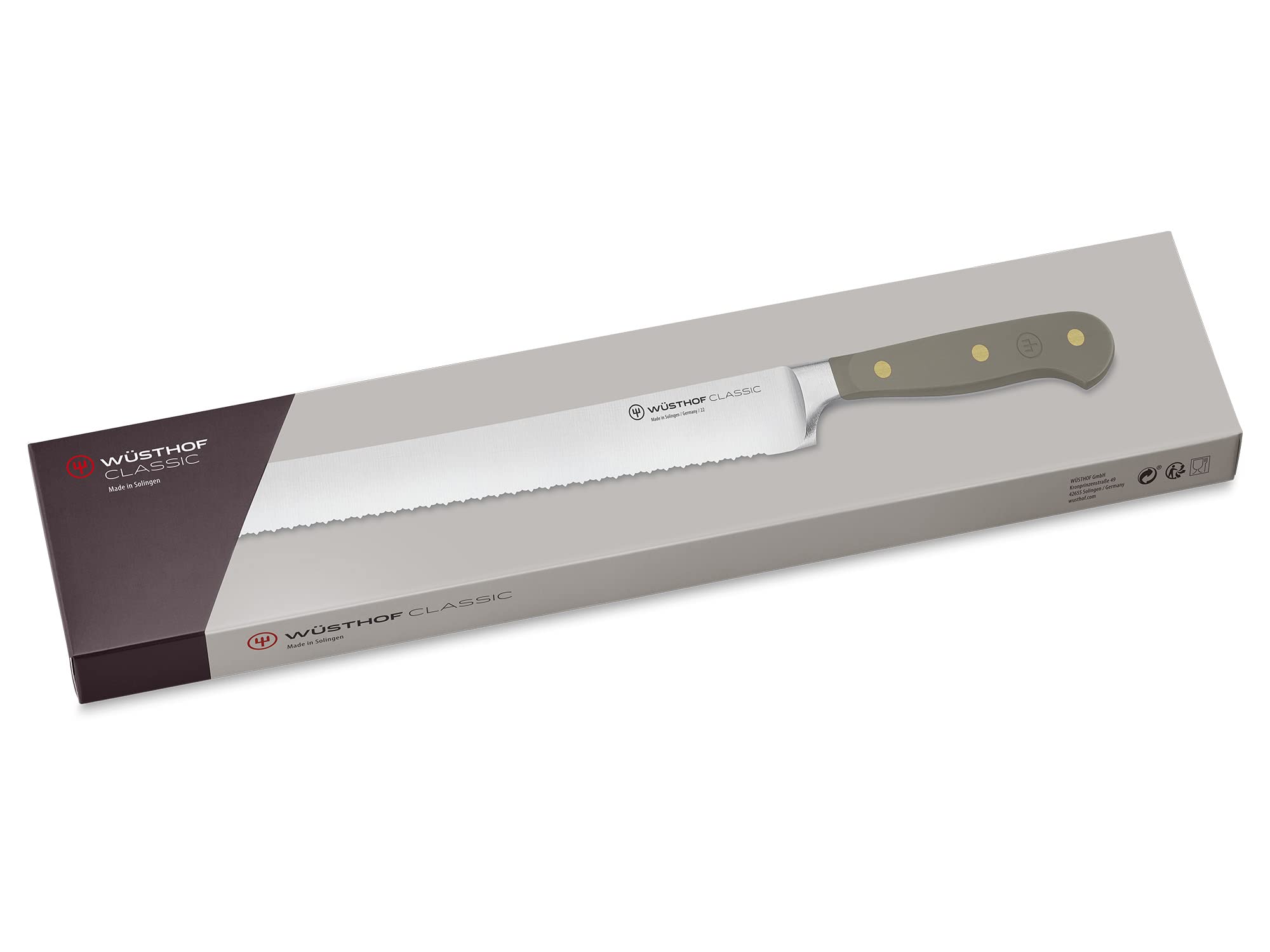 Wusthof Classic coltello pane 23 cm Velvet Oyster doppia lama