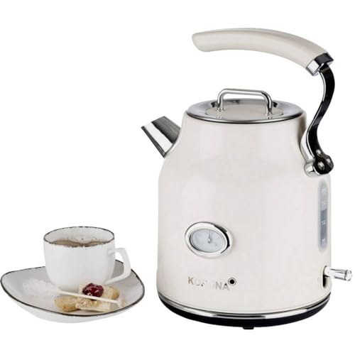 Korona 20666 Bollitore Elettrico Retrò Crema 1,7 L 2200W