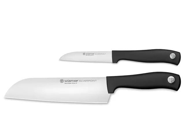 Wusthof Silverpoint set 2 coltelli santoku spelucchino
