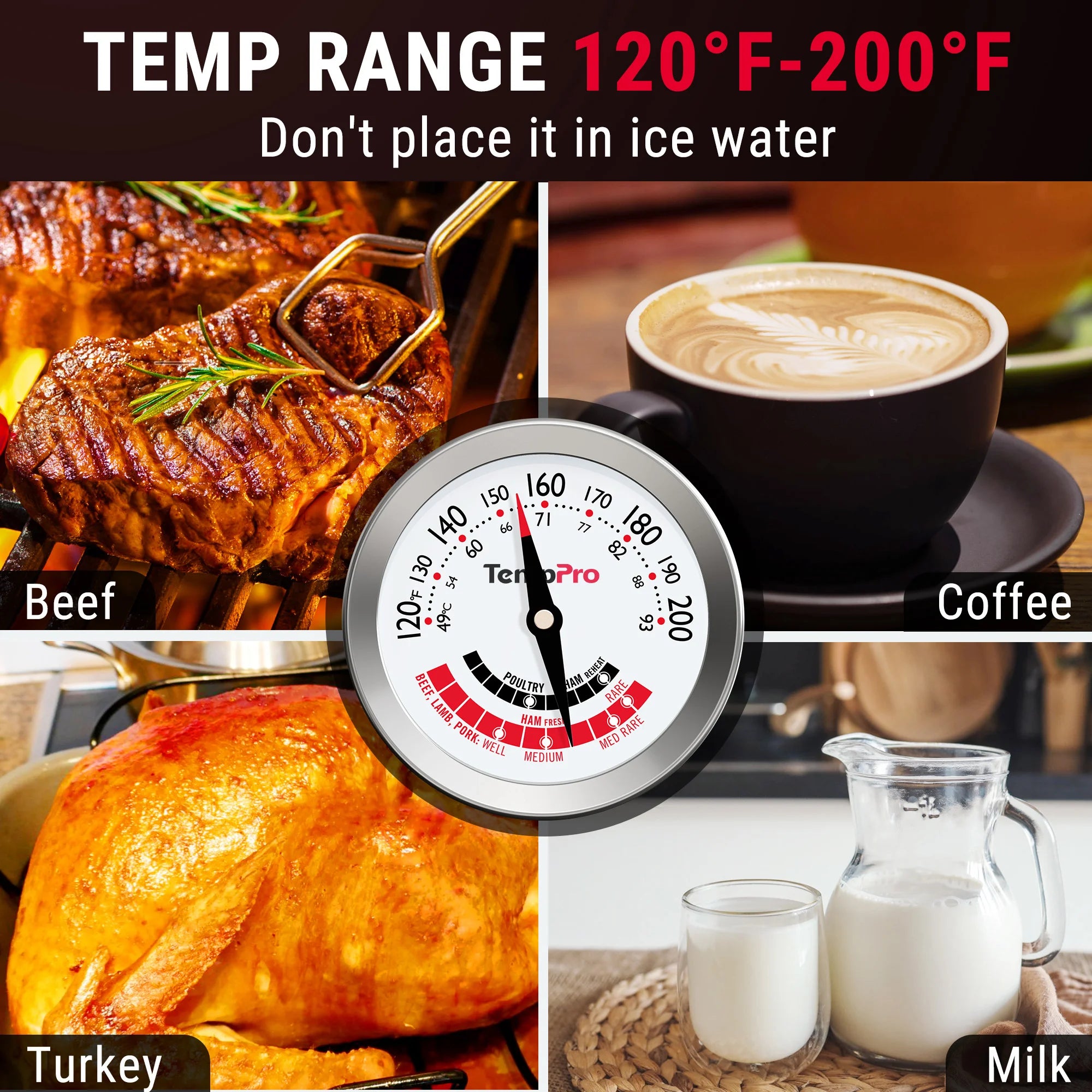 TempPro APT200-12A termometro carne analogico