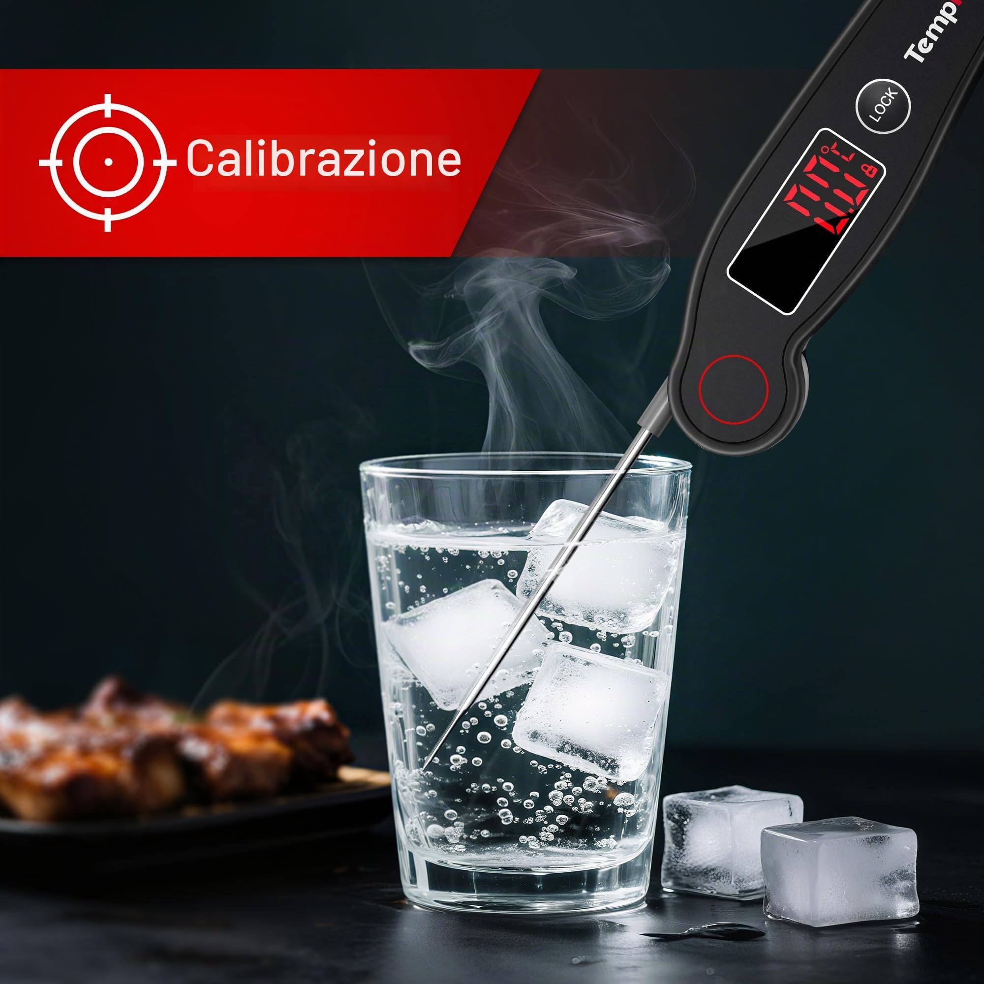 ThermoPro TP19B Termometro Istantaneo Nero Grigio