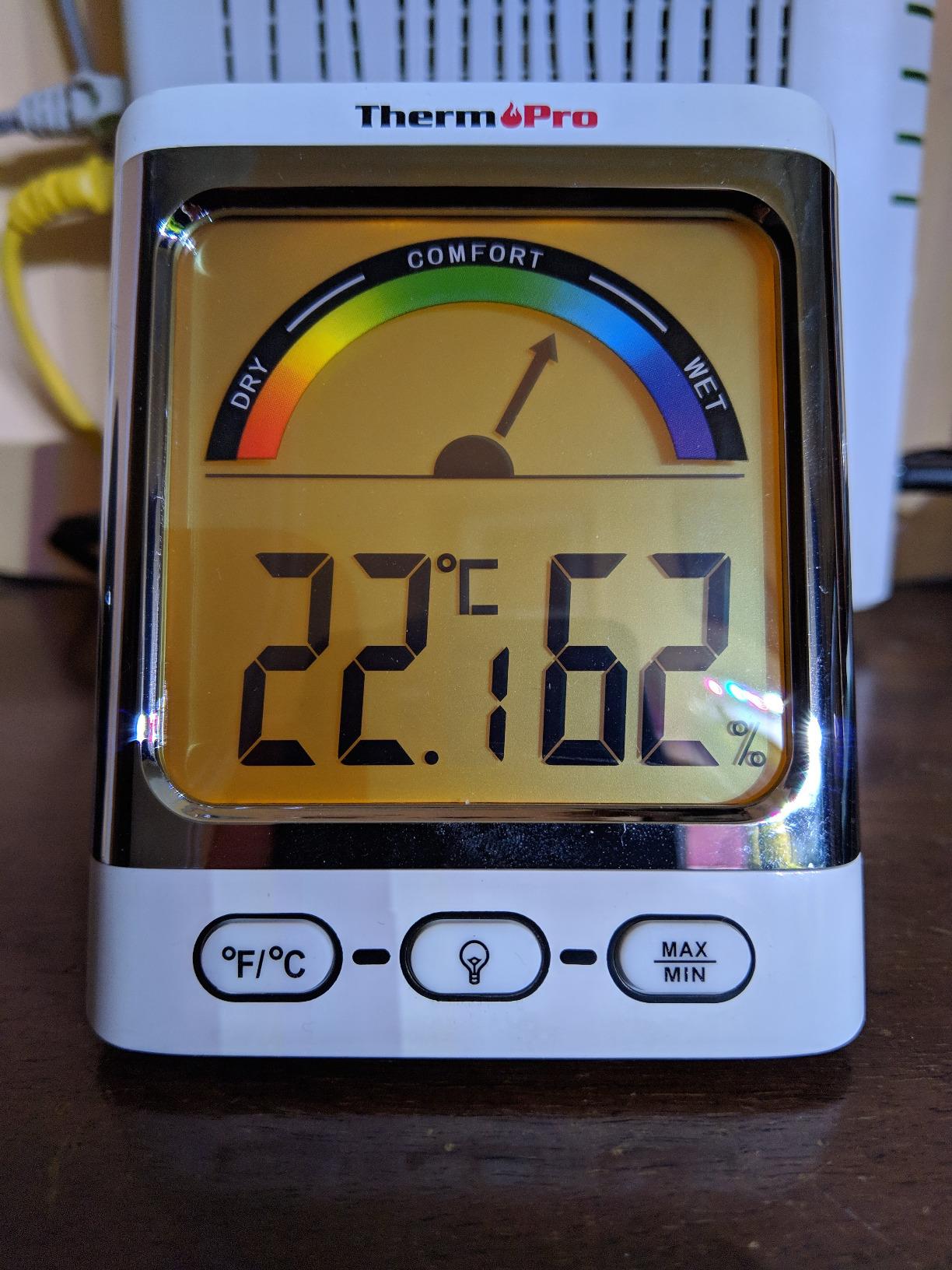 ThermoPro TP152 Termoigrometro Interno Orologio