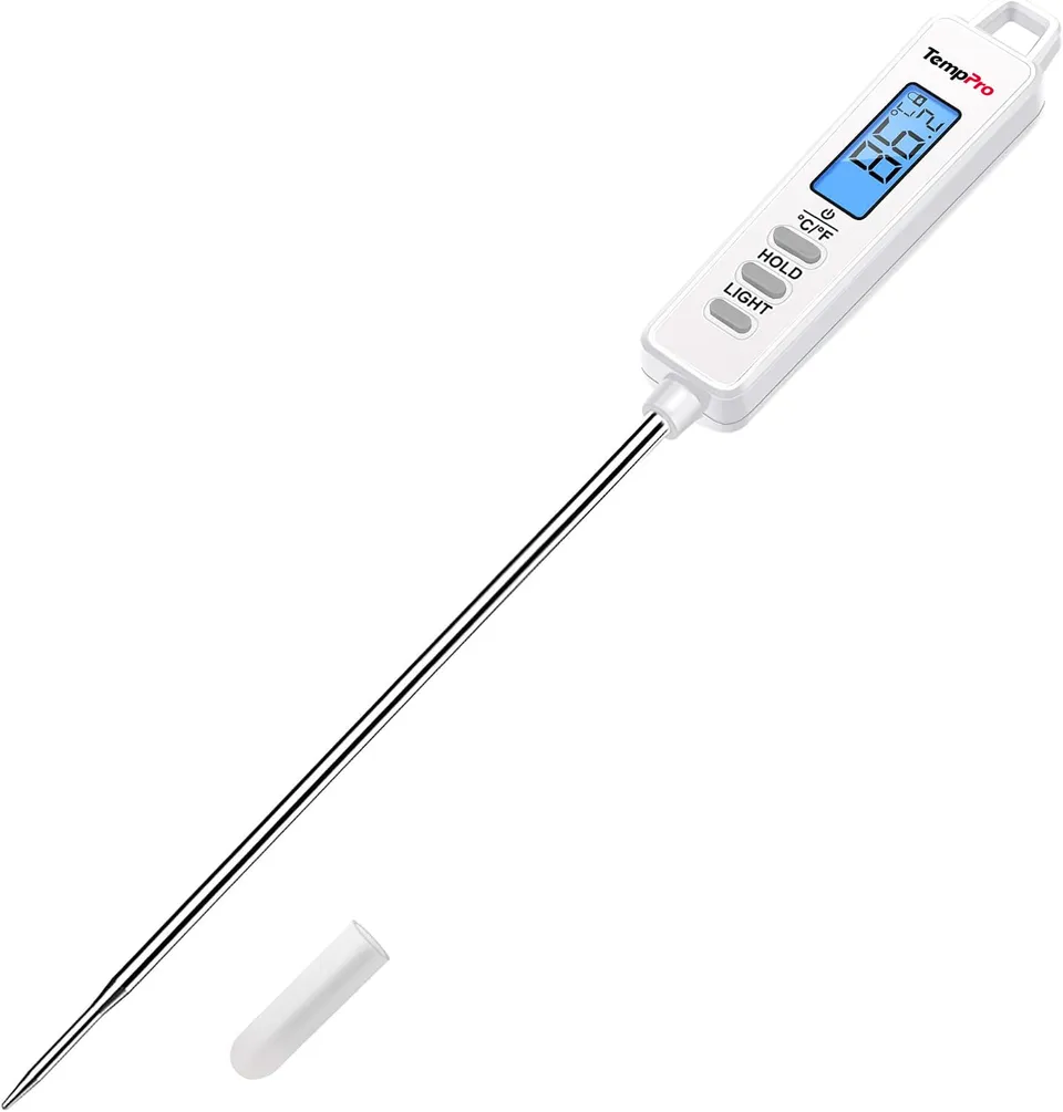 TempPro TP01 Termometro Carne Digitale Bianco Sonda Lunga