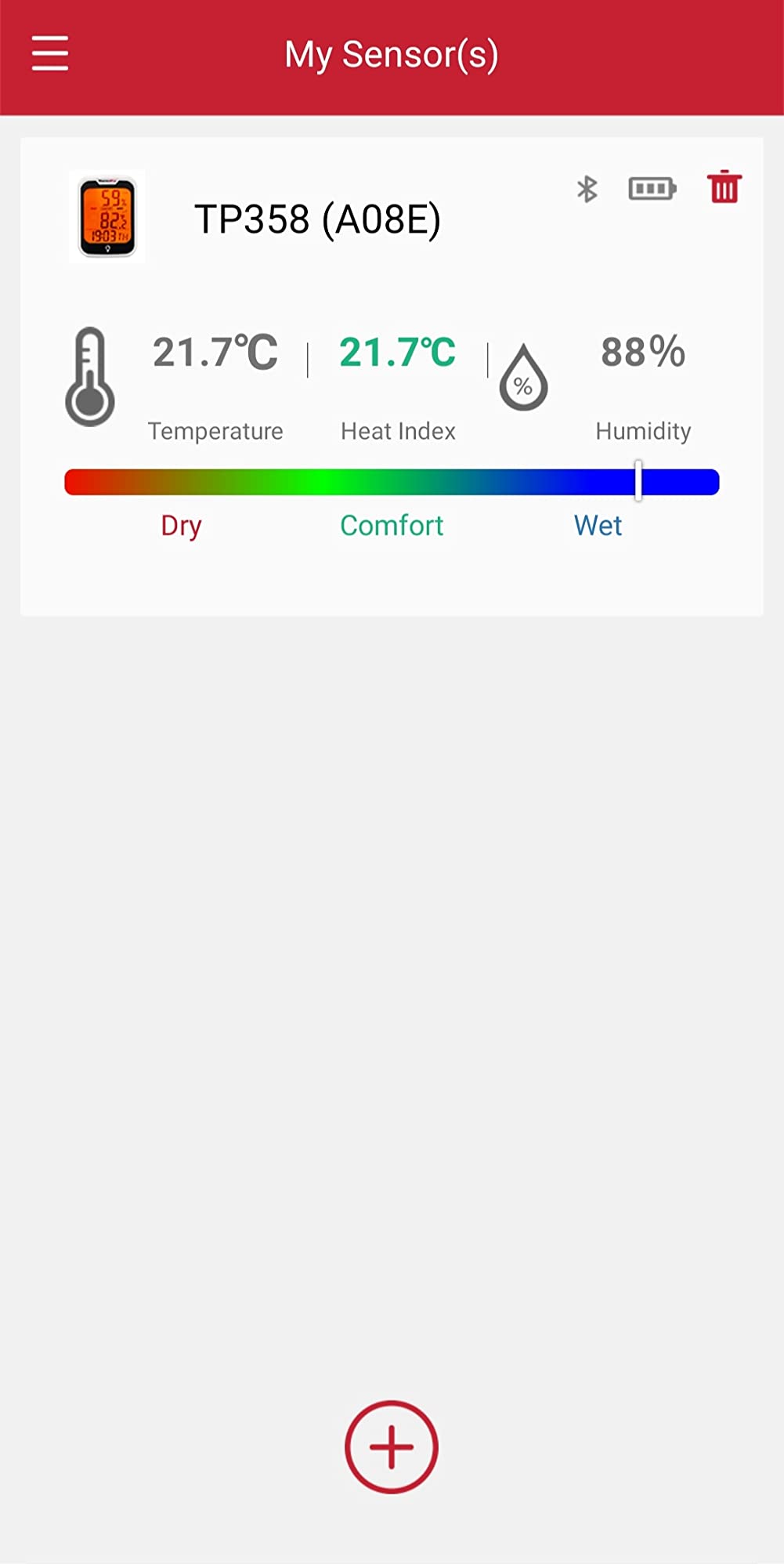 ThermoPro TP358 Termoigrometro Bluetooth 1 Pezzo