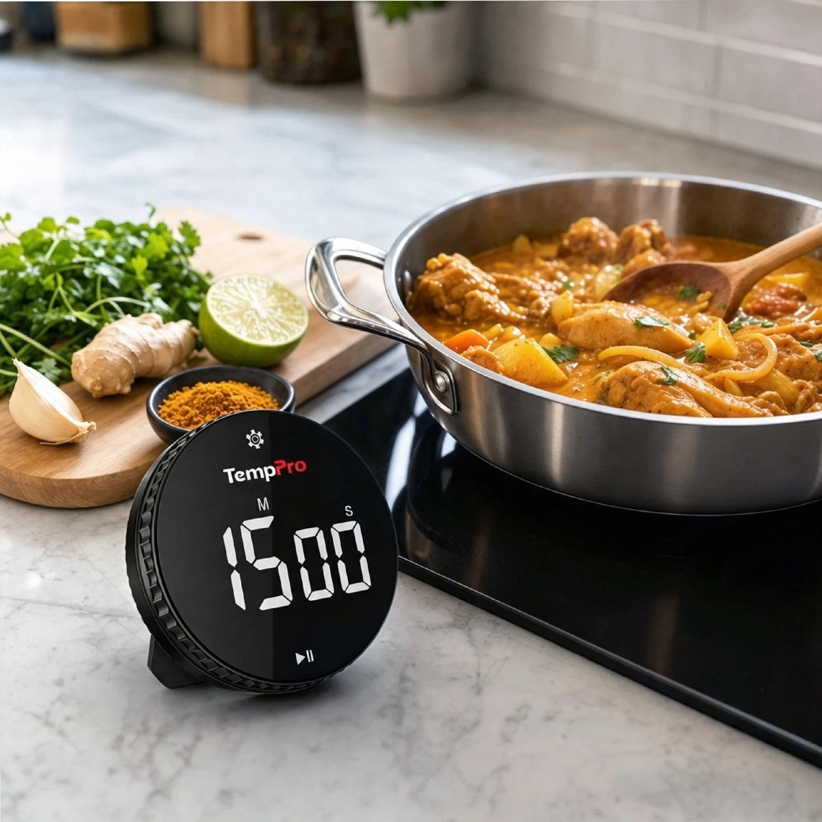 TempPro TM04B Timer Cucina Digitale LED 3,1 Pollici