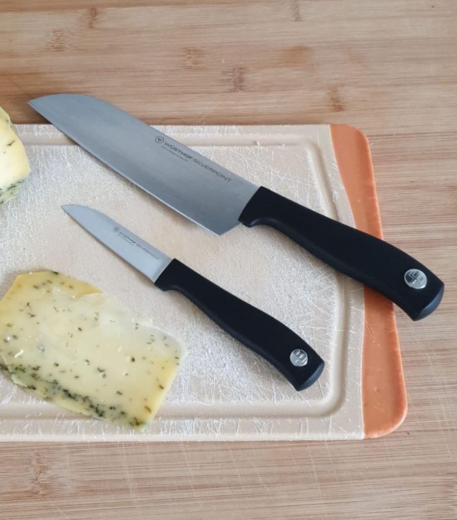 Wusthof Silverpoint set 2 coltelli santoku spelucchino