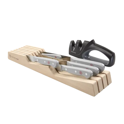 Wusthof Gourmet Set Coltelli Cassetto 7 Pezzi Faggio
