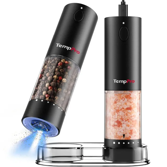 TempPro APG709 Macinapepe Elettrico 2 Pezzi Ricarica USB