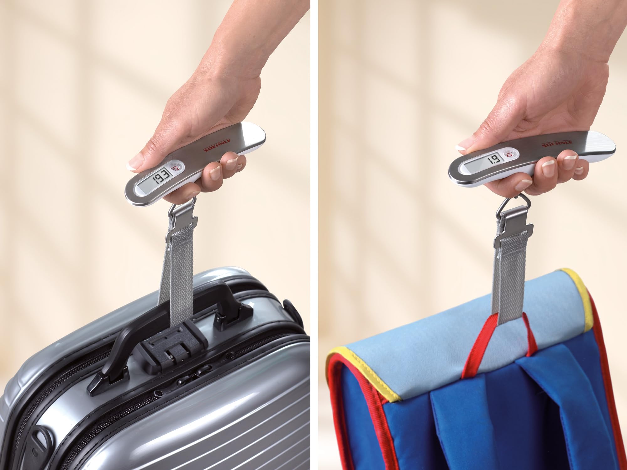 Soehnle Travel pesa valigie digitale 50 kg compatta