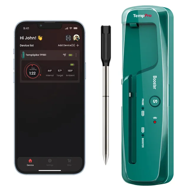 TempPro TempSpike TP961 termometro carne wireless 150 m