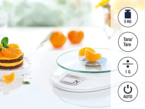 Soehnle Roma bilancia cucina digitale Bianco 5 kg 1 g