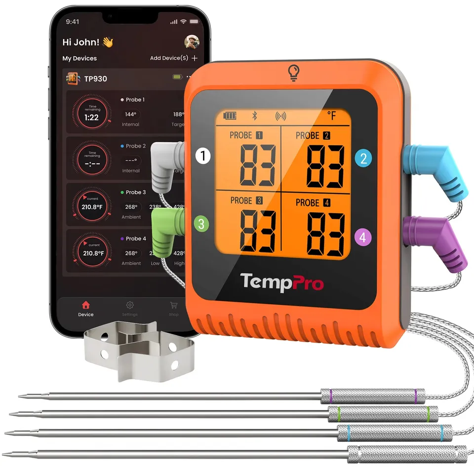TempPro TempSync Pro TP930 Termometro Carne Wireless 4 Sonde