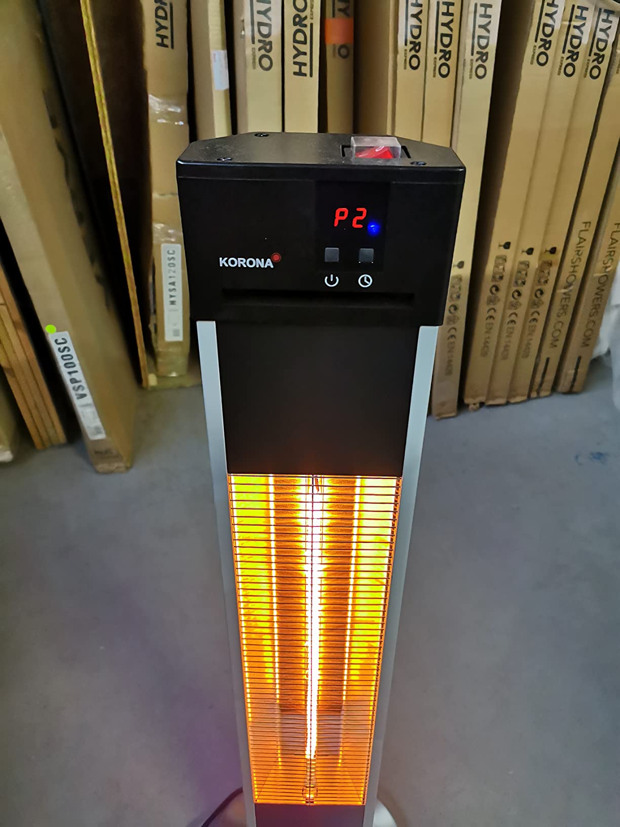 Korona 60000 stufa elettrica esterni 2000W carbonio