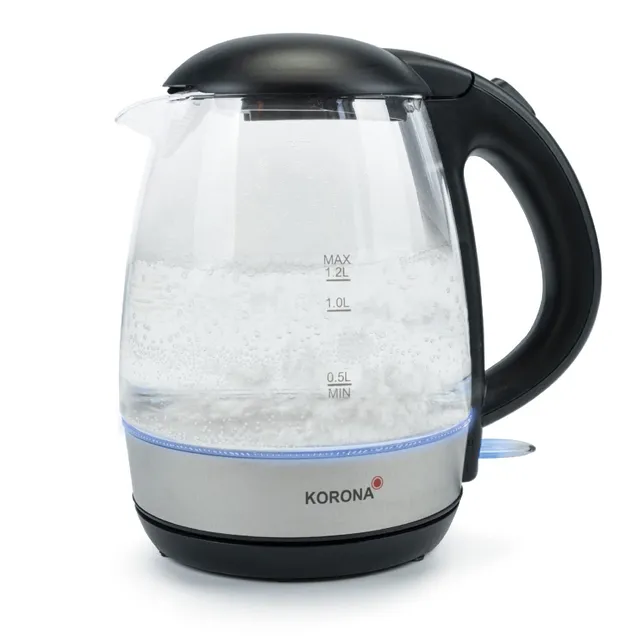 Korona 20608 Bollitore Vetro 1,2 L LED Blu