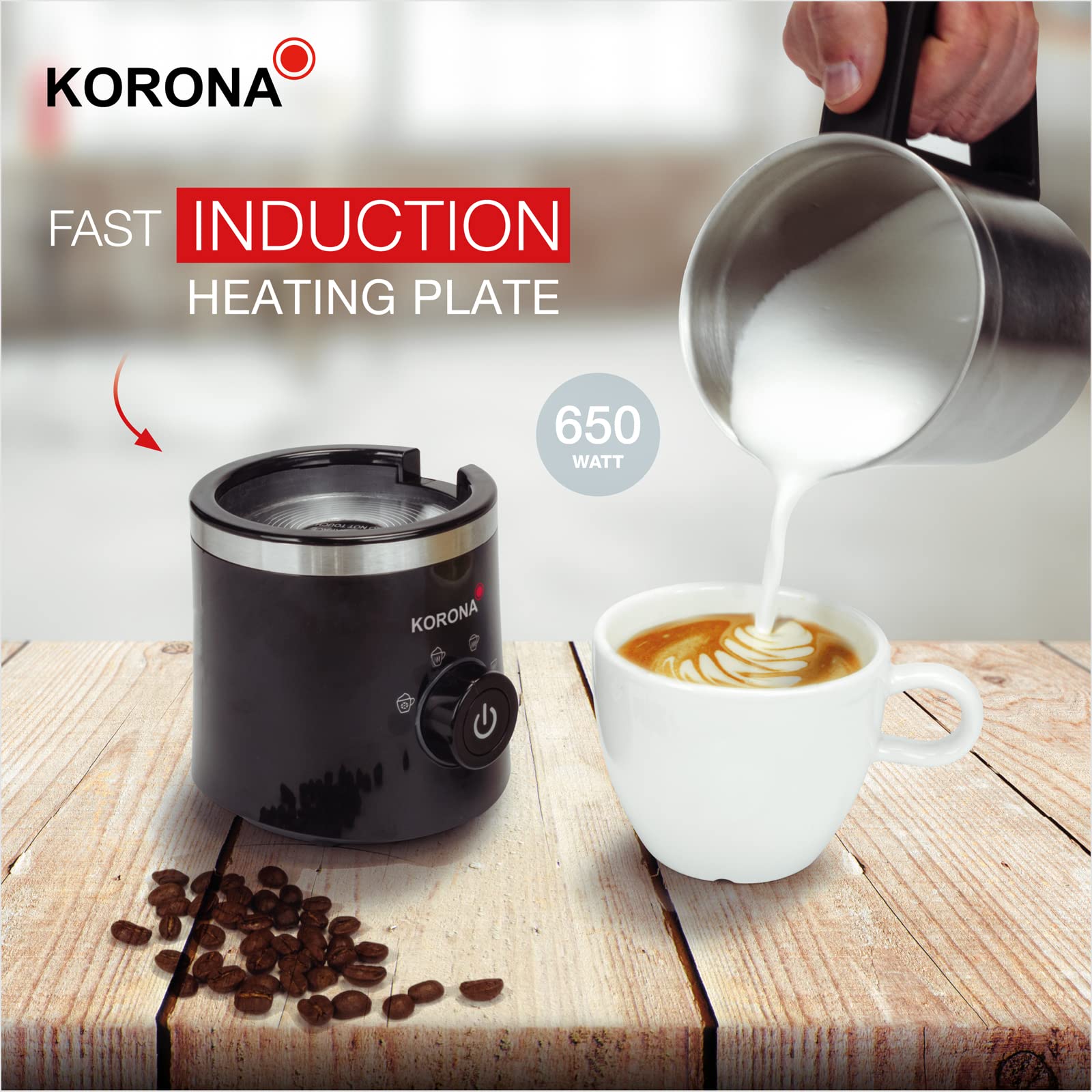 Korona 18050 Montalatte Elettrico Induzione 400 ml