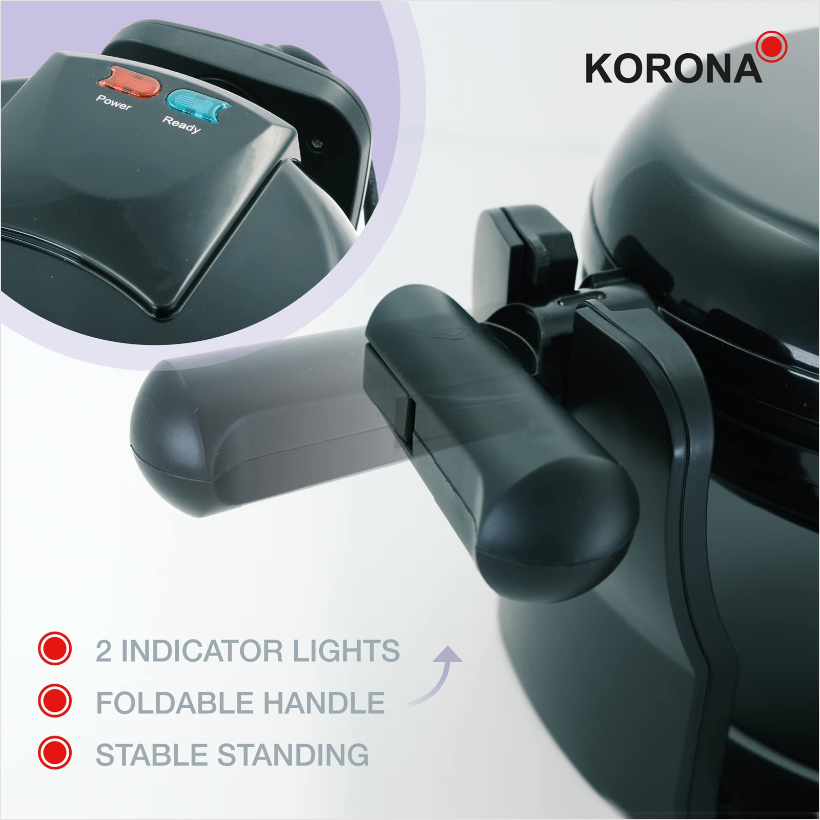 Korona 41004 piastra waffle rotante belgi 180°