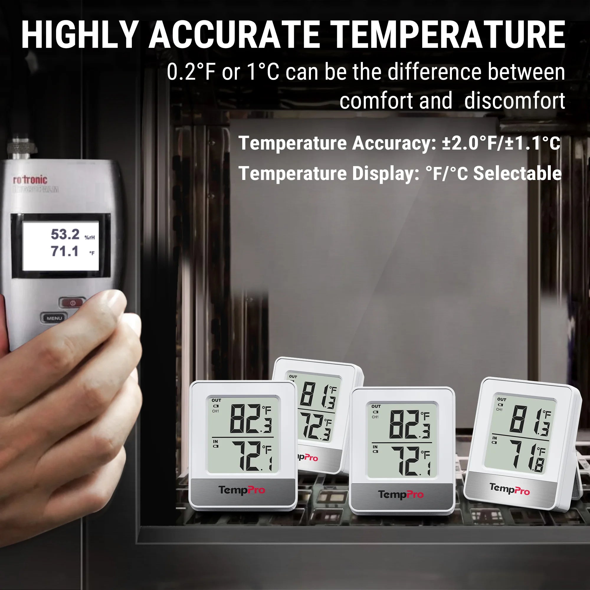 Temppro TempAir Plus TP200B termometro ambiente wireless