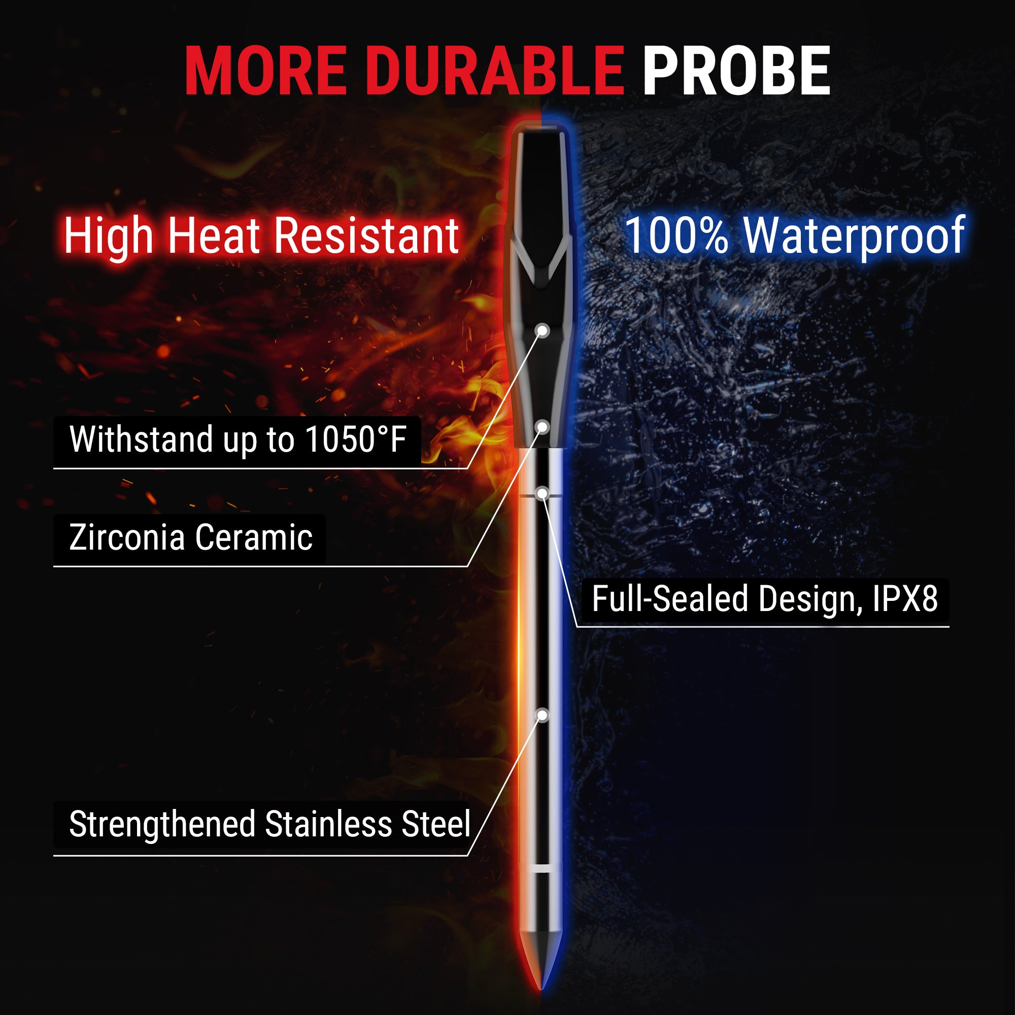 TempPro TempSpike XR TP863BW Termometro Carne
