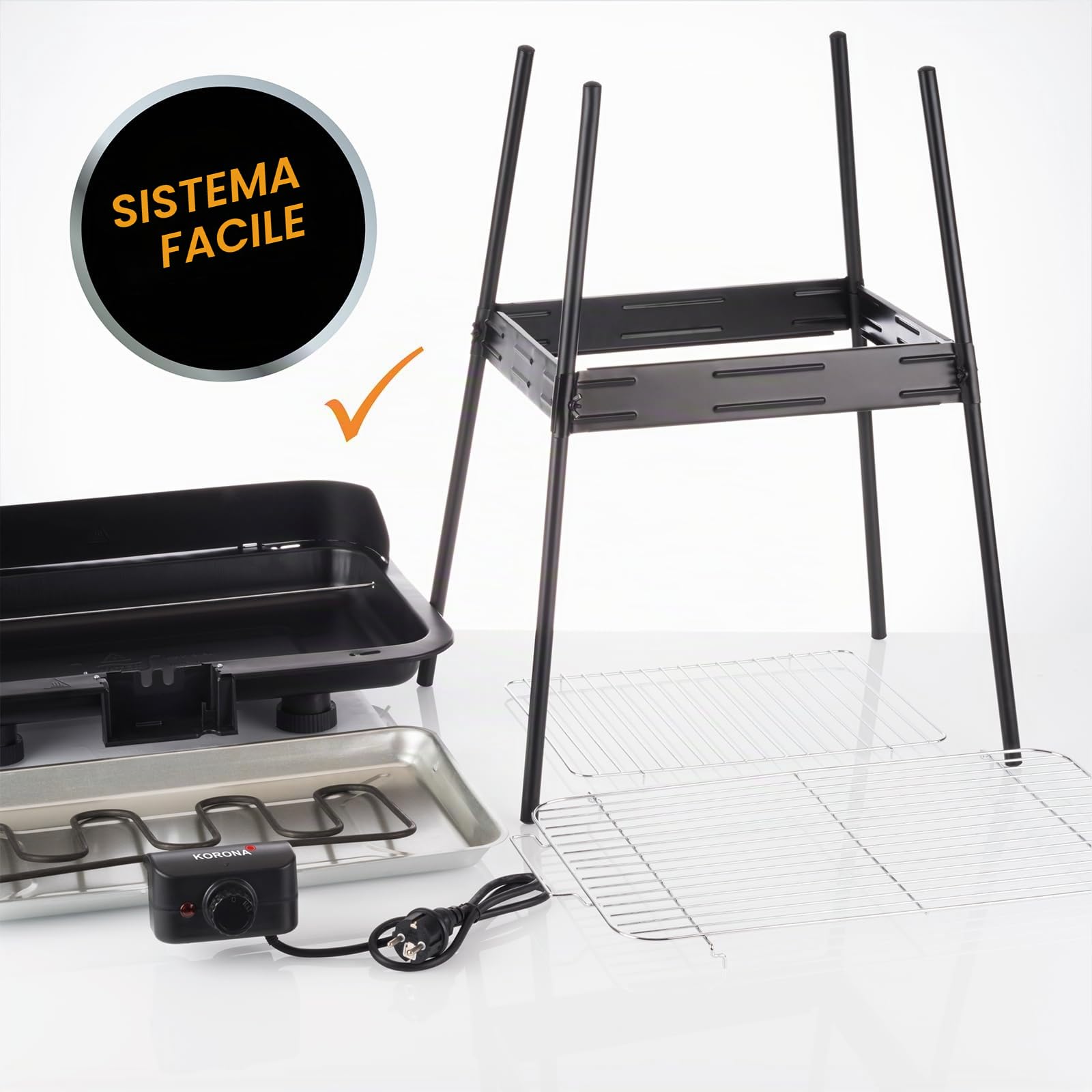 Korona 46221 Barbecue Elettrico XXL 2200W