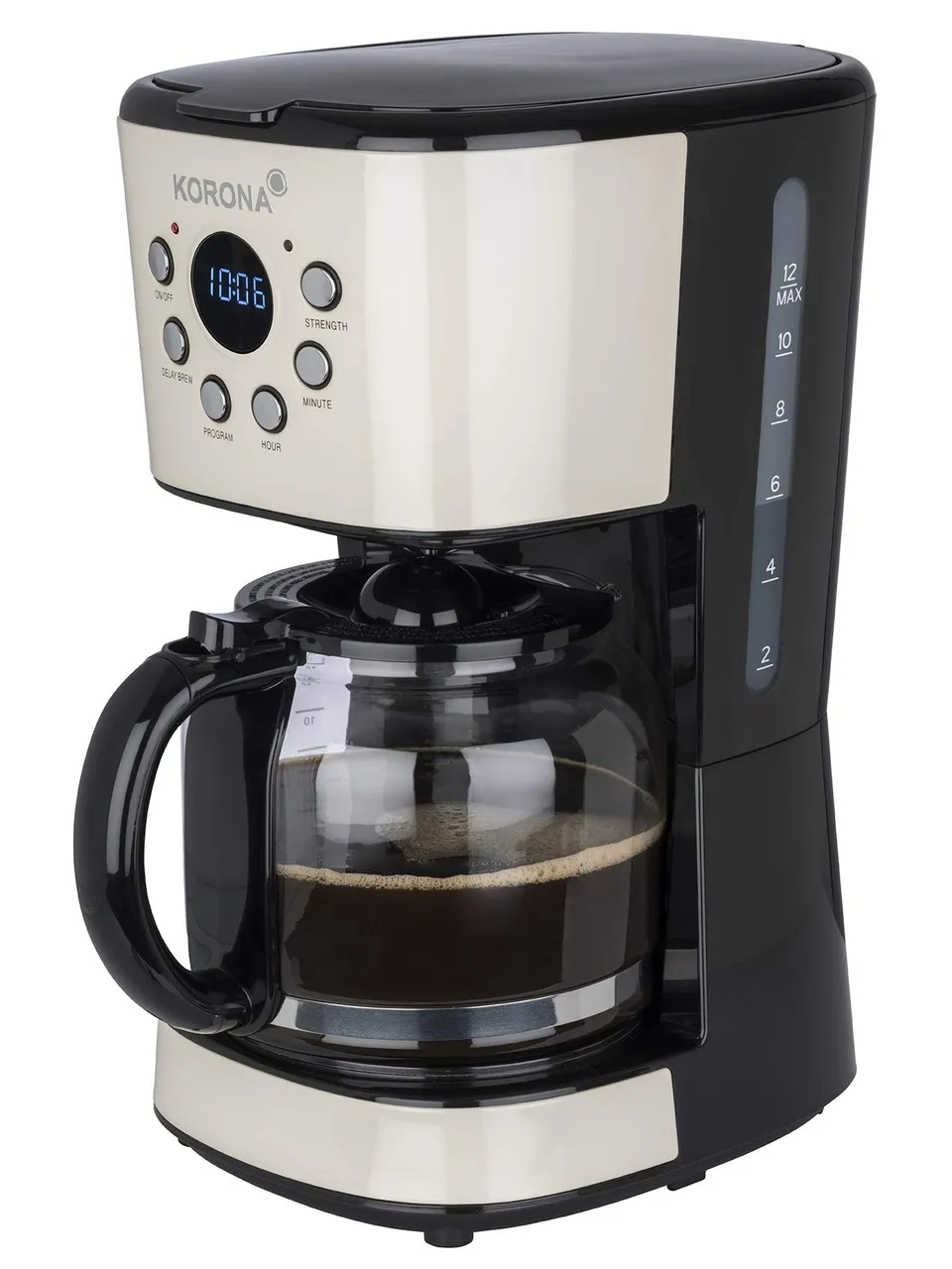 Korona 10666 macchina caffè filtro crema 1,5 L timer