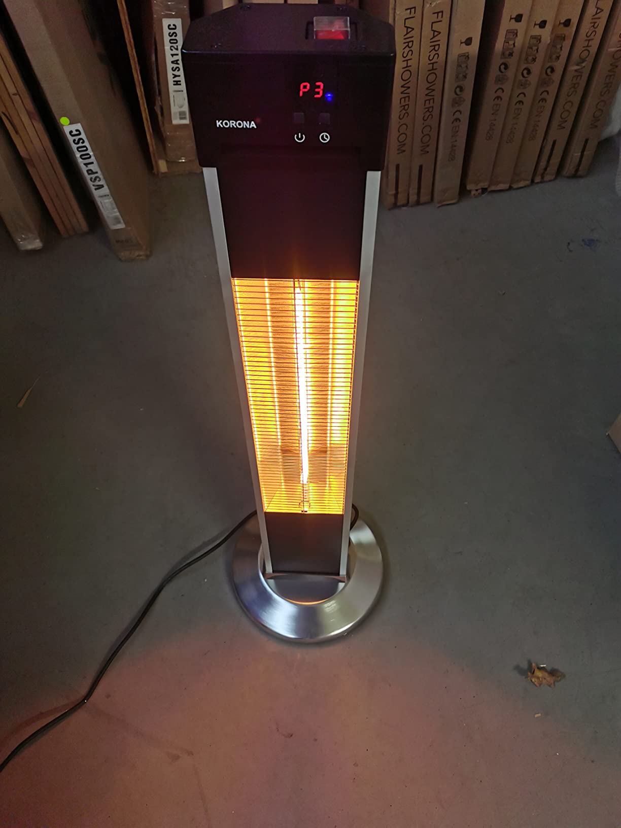Korona 60000 stufa elettrica esterni 2000W carbonio
