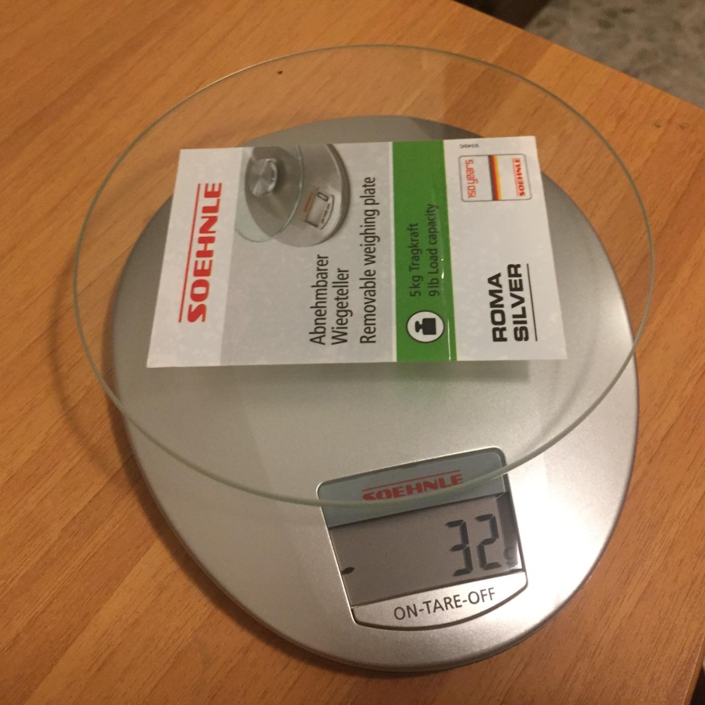 Soehnle Roma Silver bilancia cucina digitale 5 kg 1 g