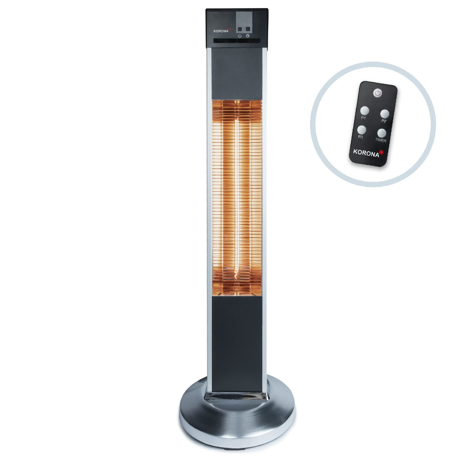 Korona 60000 stufa elettrica esterni 2000W carbonio