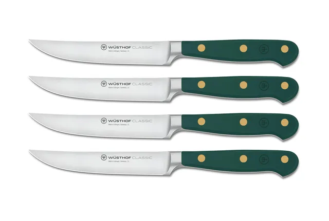 Wüsthof Classic set coltelli bistecca 4 pezzi 12 cm verde