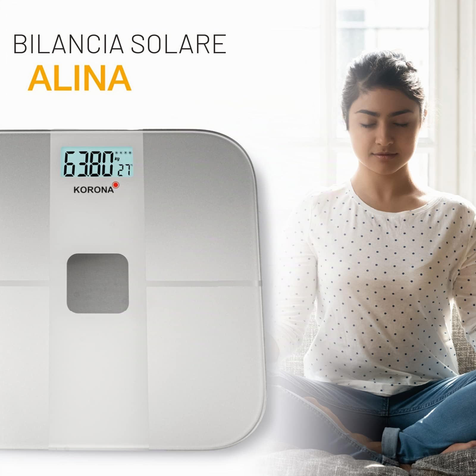 Korona Alina 73165 Bilancia Pesapersone Solare 180 kg