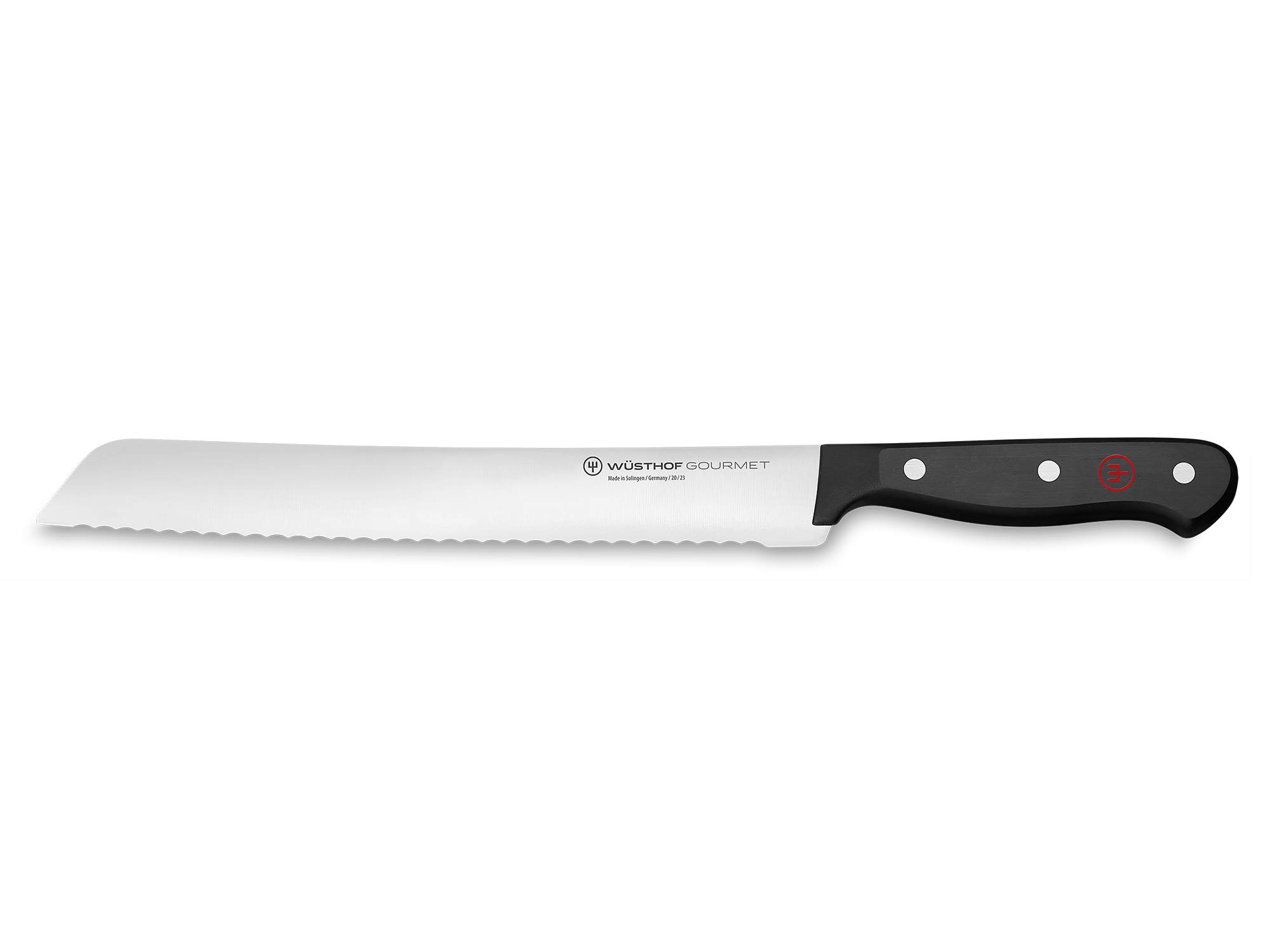 Wüsthof Gourmet Coltello Pane 20 cm Nero Lama Ondulata