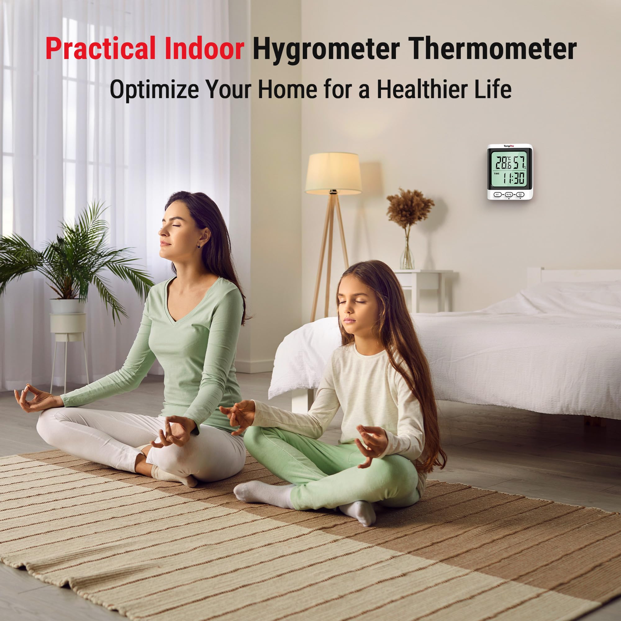 ThermoPro TP152 Termoigrometro Interno Orologio