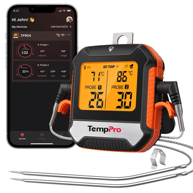 ThermoPro TP904 Termometro Carne Bluetooth 2 Sonde 135m