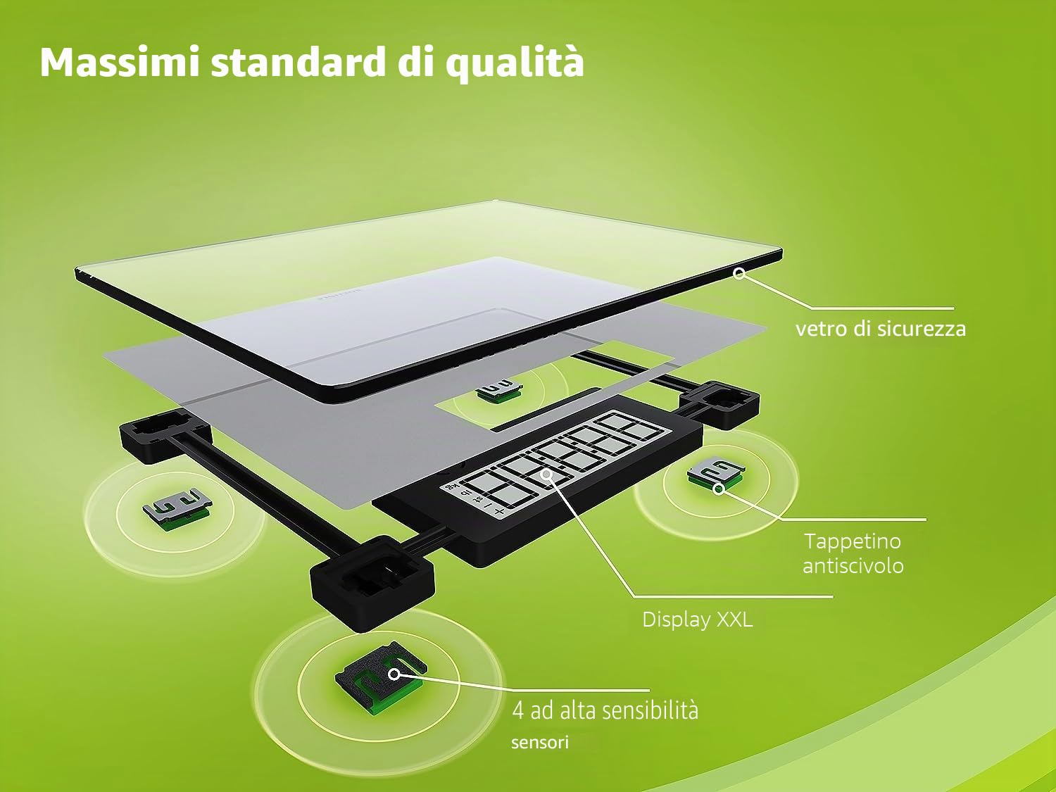 Soehnle Style Sense Comfort 600 bilancia pesapersone argento 200 kg