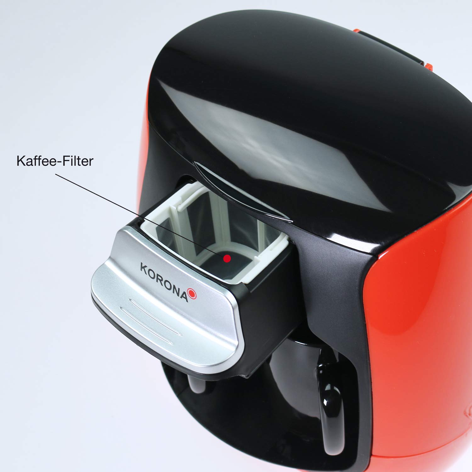 Korona 12208 Macchina Caffè Filtro Rossa 2 Tazze