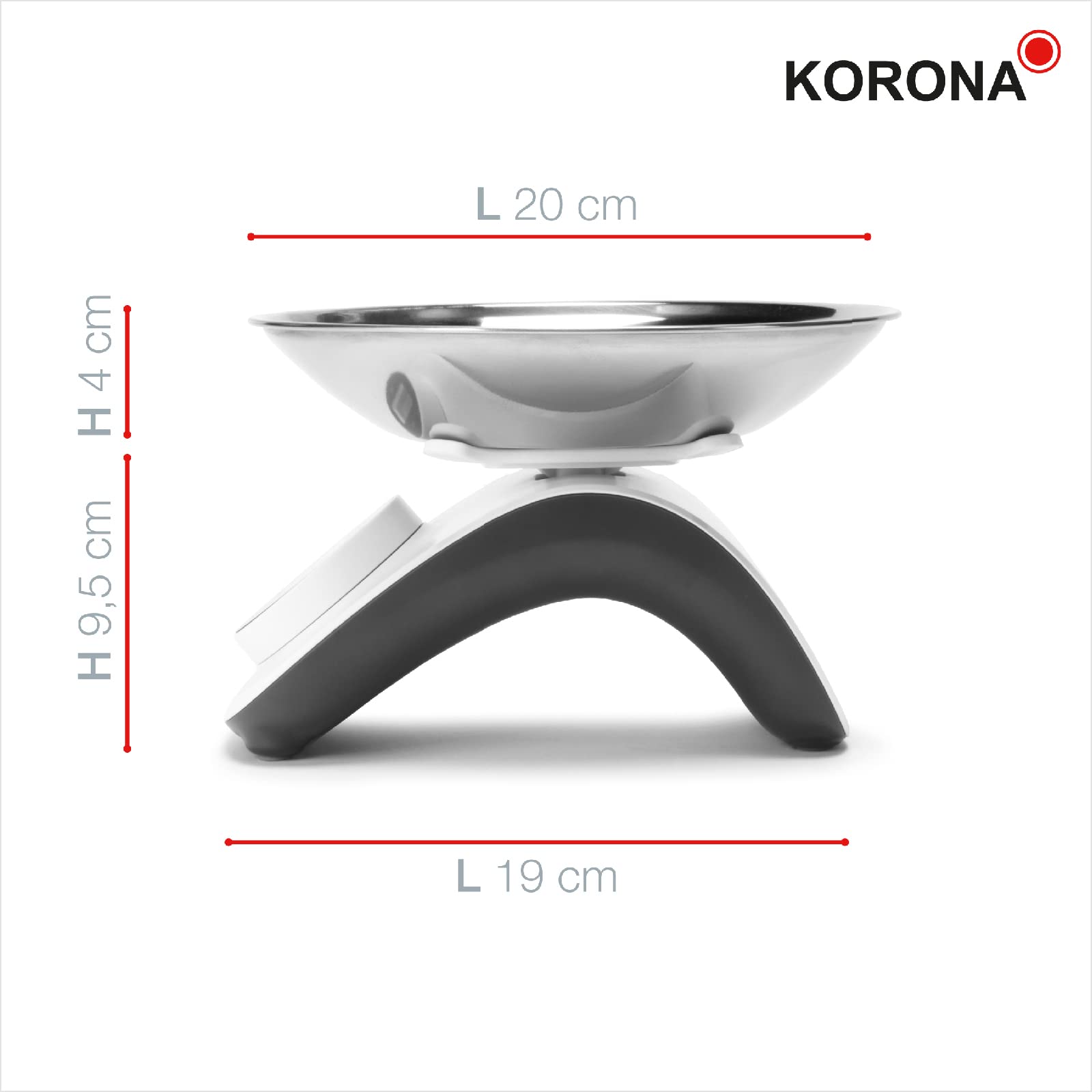 Korona Cleo 76161 bilancia cucina senza batterie 5 kg