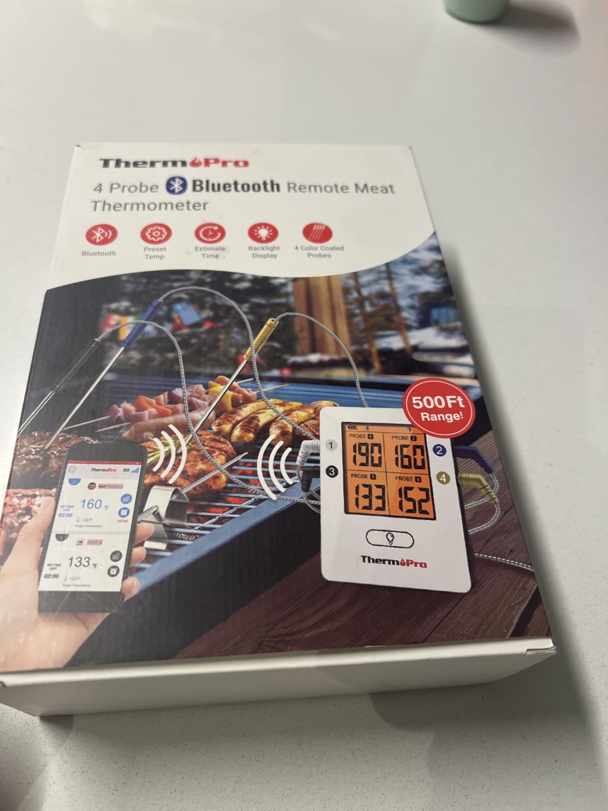 ThermoPro TP25 Termometro Carne Bluetooth 4 Sonde