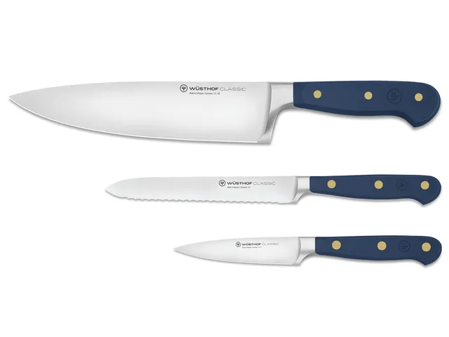 Wüsthof Classic Set 3 Coltelli Cucina Blu