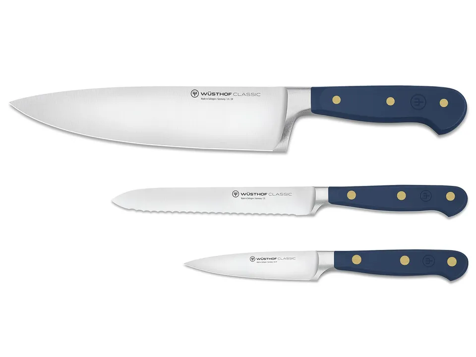 Wüsthof Classic Set 3 Coltelli Cucina Blu
