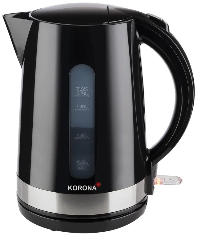 Korona 20232 Bollitore Elettrico 1,7 L Nero 2200W Acciaio