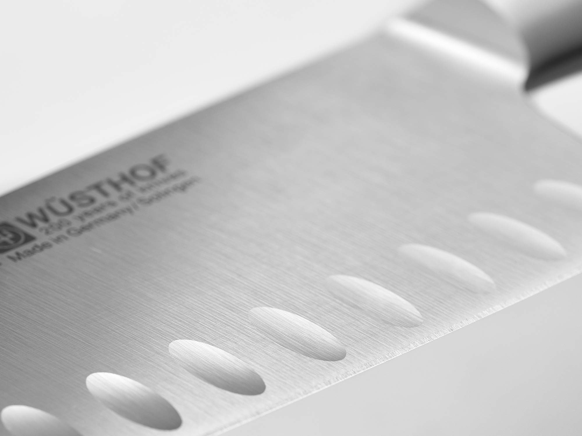 Wusthof Epicure Slate Santoku 17 cm Coltello Alveolato