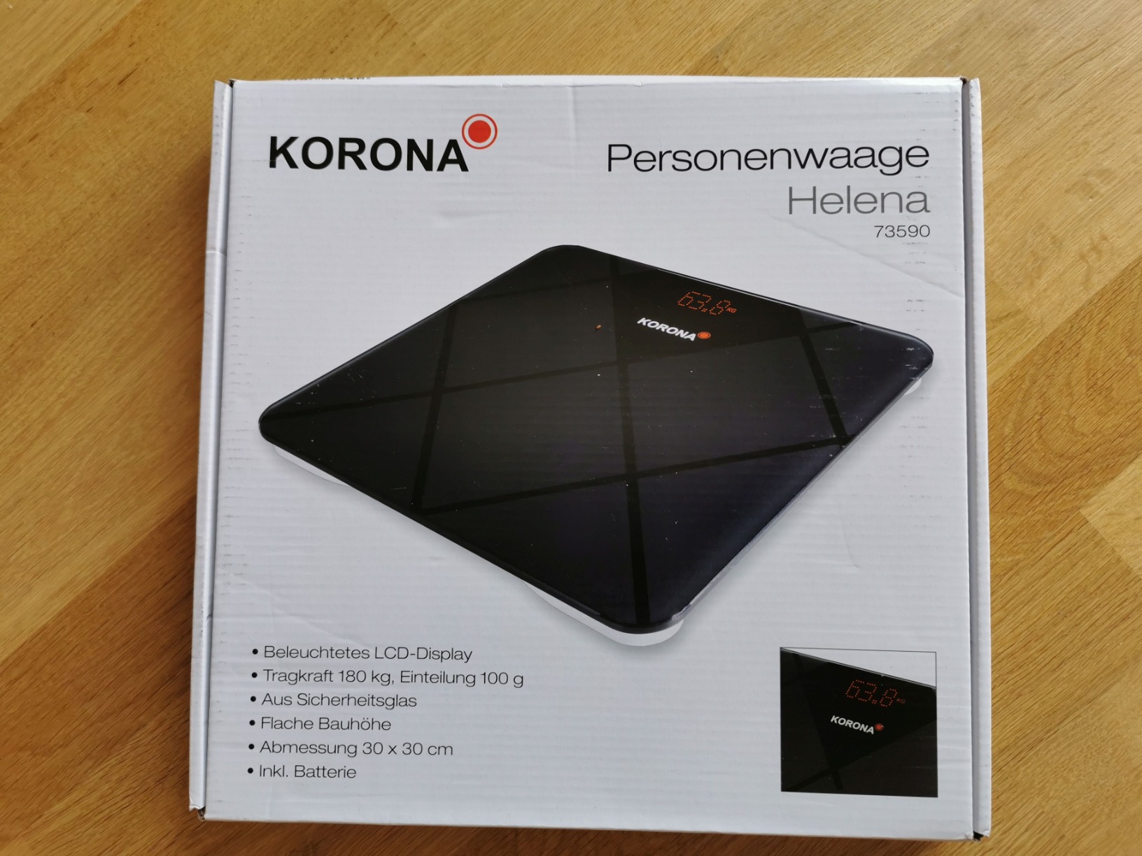 Korona Helena 73590 bilancia pesapersone nera 180 kg