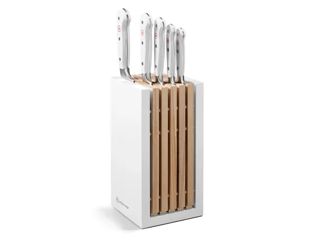 Wüsthof Classic White blocco 5 coltelli con pane 23 cm