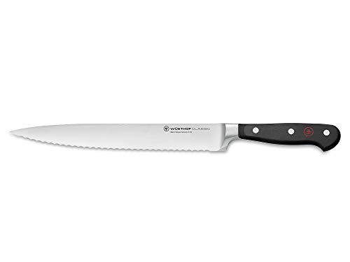 Wüsthof Classic coltello prosciutto 23 cm lama ondulata