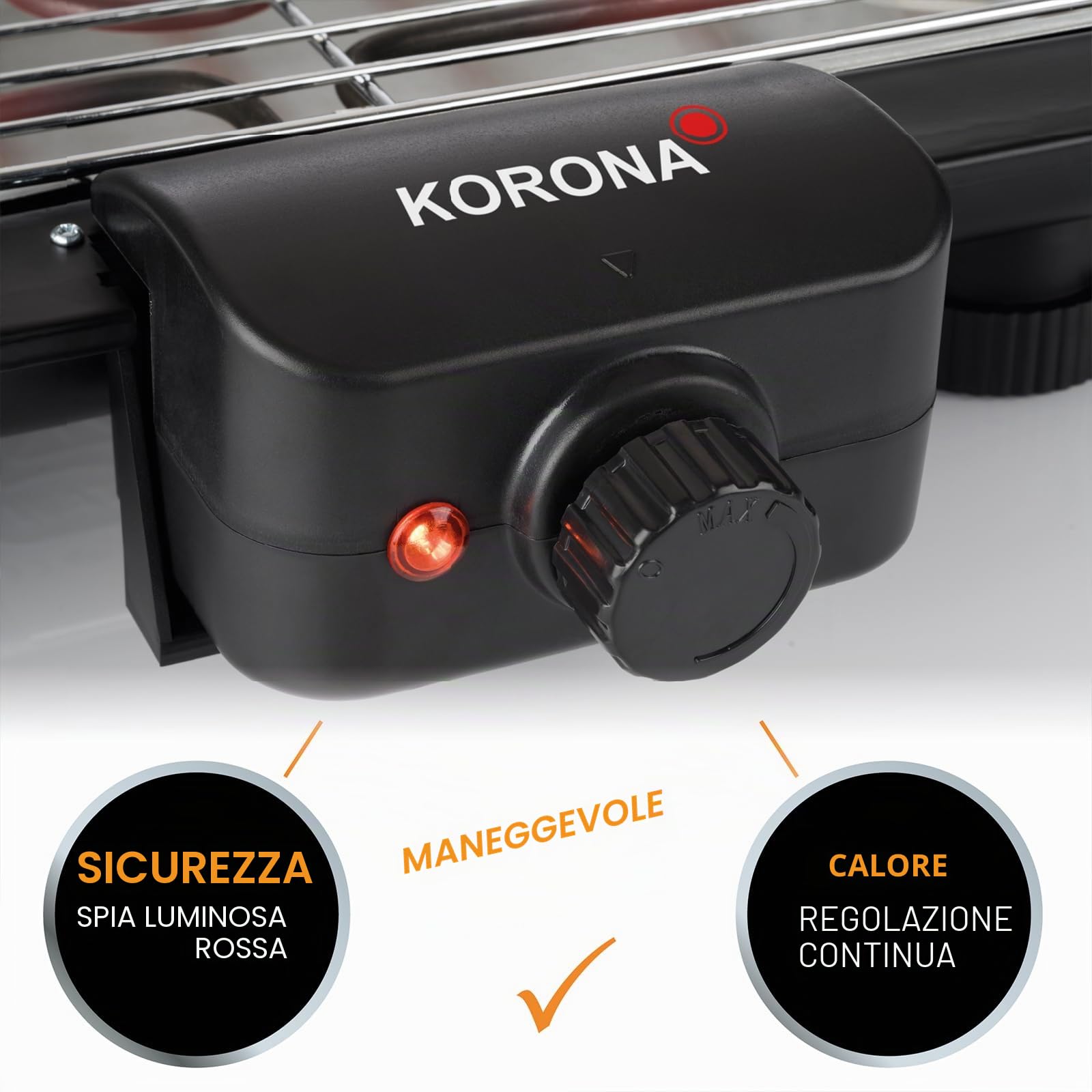 Korona 46221 Barbecue Elettrico XXL 2200W